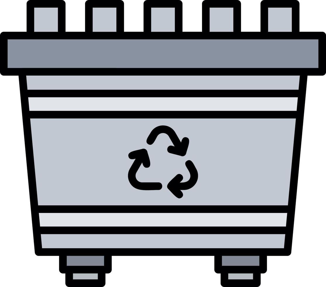 Recycling Bin Creative Icon Design vector