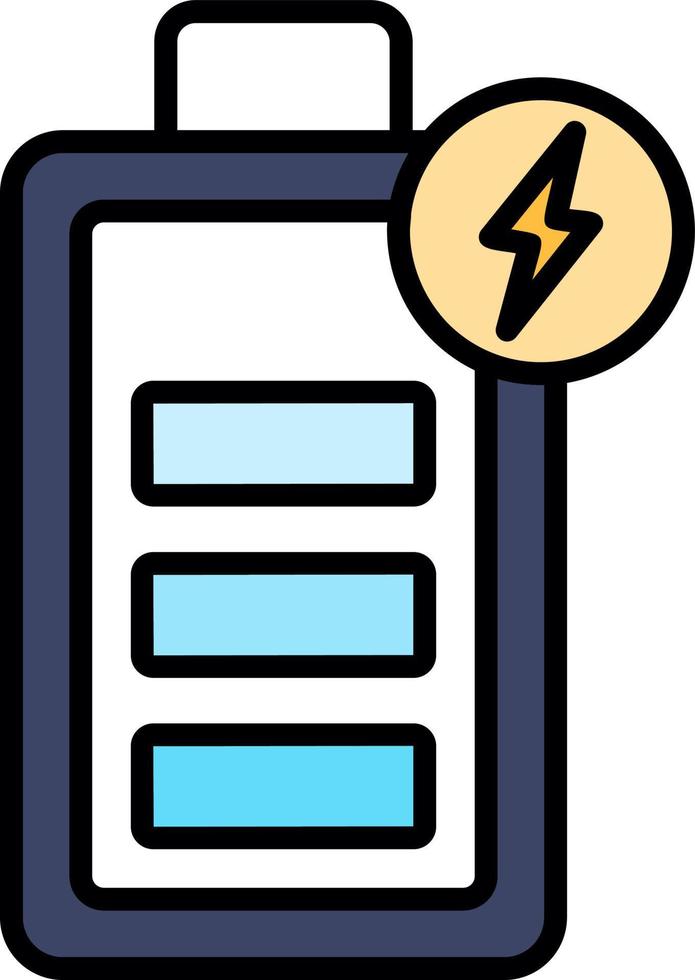 Charging Battery Creative Icon Design vector