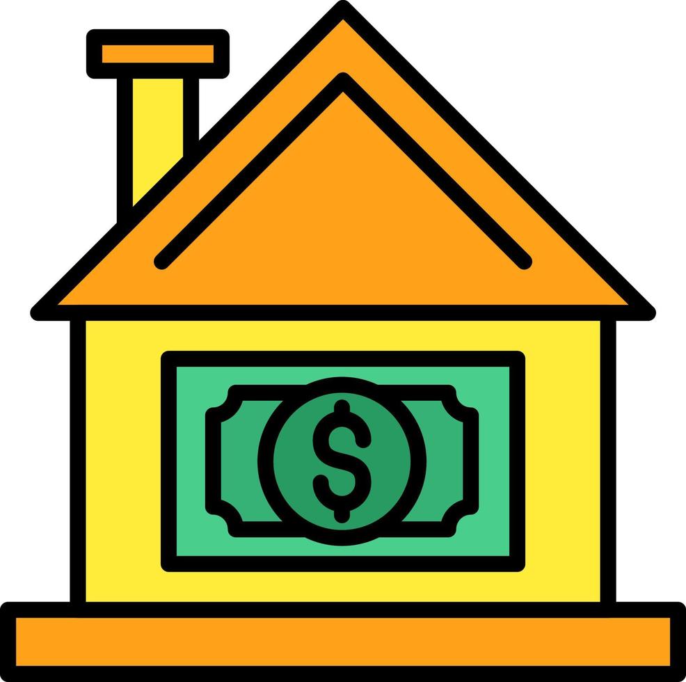 precio de la casa diseño de icono creativo vector