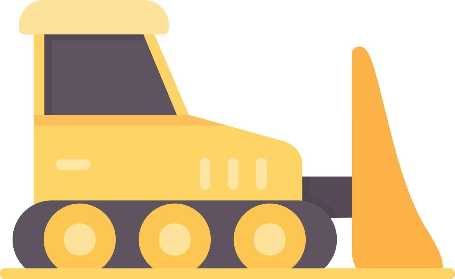 Bulldozer Creative Icon Design vector