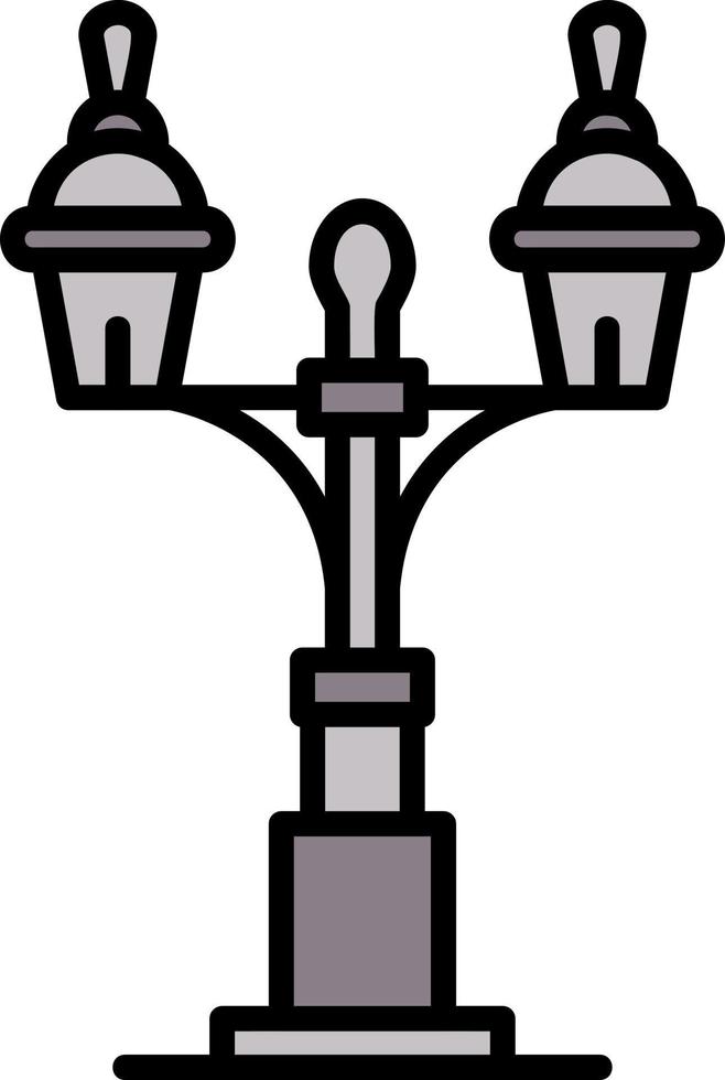 Street Lamp Creative Icon Design vector