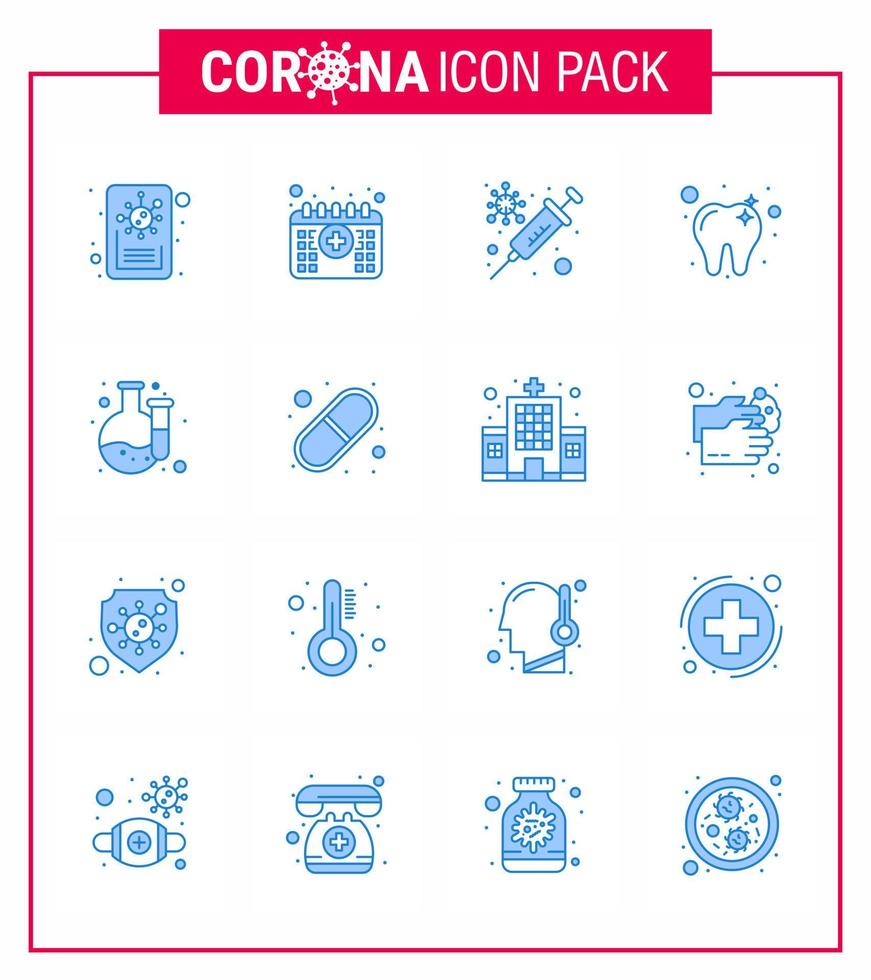 coronavirus 2019ncov covid19 conjunto de iconos de prevención cápsula laboratorio protección química dental viral coronavirus 2019nov enfermedad vector elementos de diseño