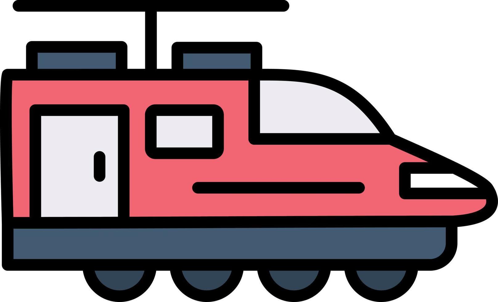 Electric Train Creative Icon Design vector