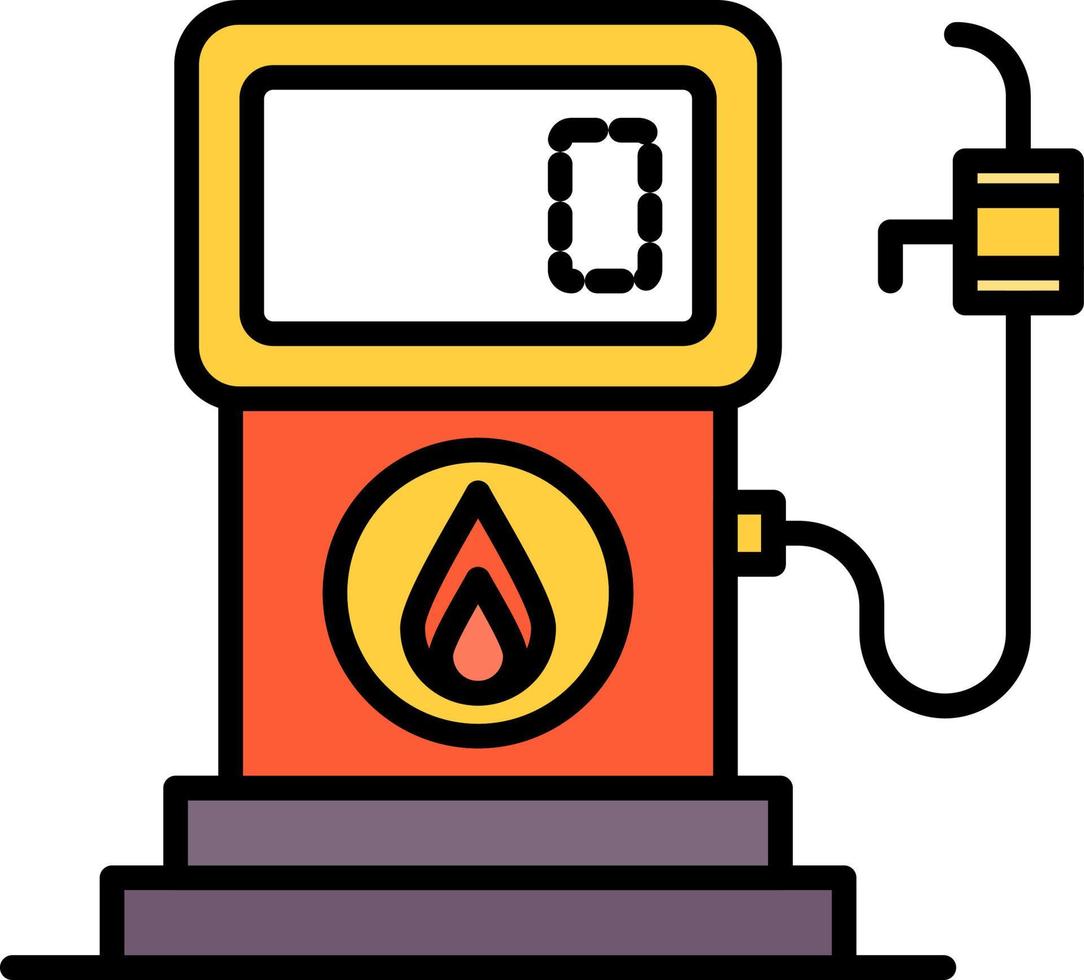 diseño de icono creativo de gasolinera vector