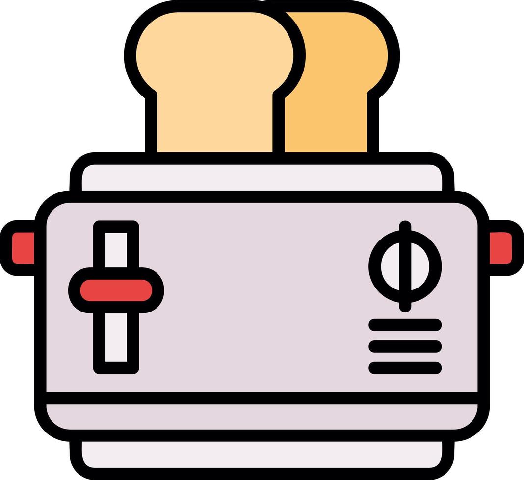 Toaster Creative Icon Design vector