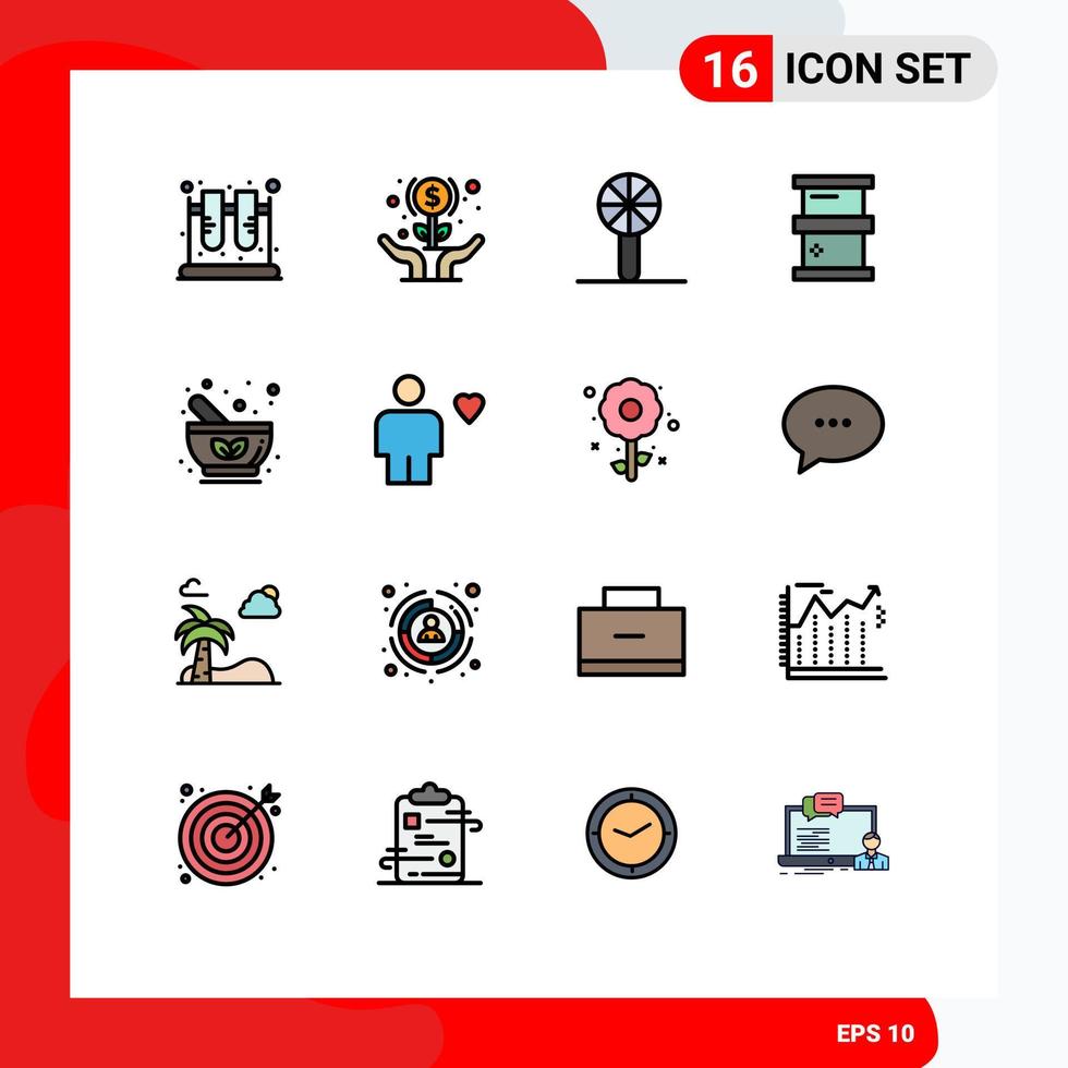 16 User Interface Flat Color Filled Line Pack of modern Signs and Symbols of chemistry biochemistry hands toy infancy Editable Creative Vector Design Elements
