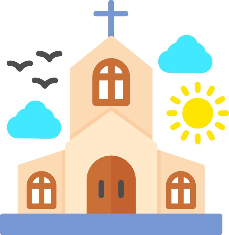 diseño de icono creativo de iglesia vector