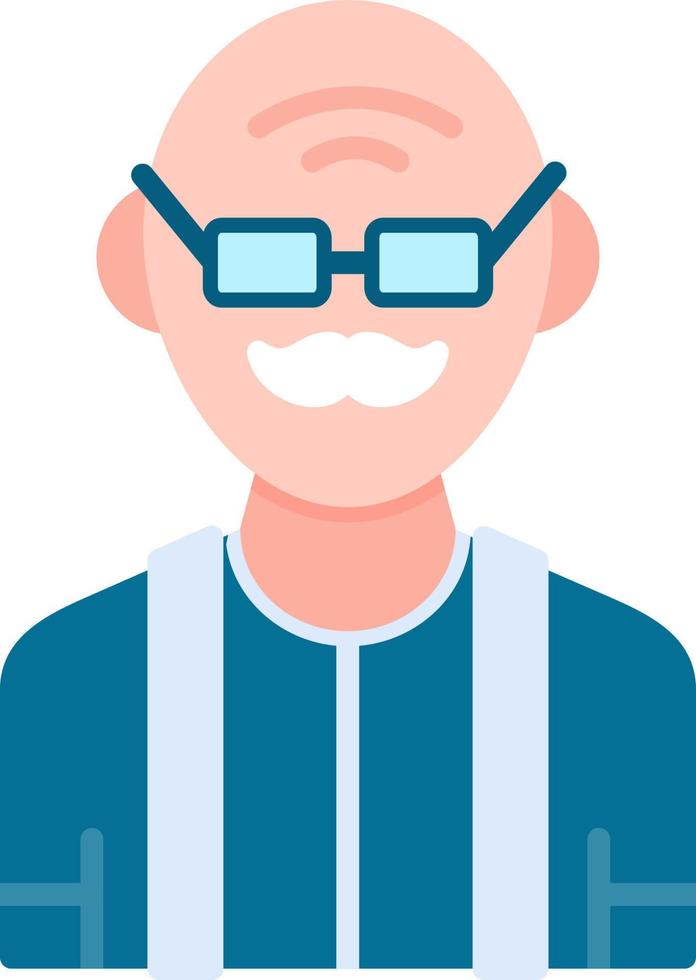 Old Man Creative Icon Design vector