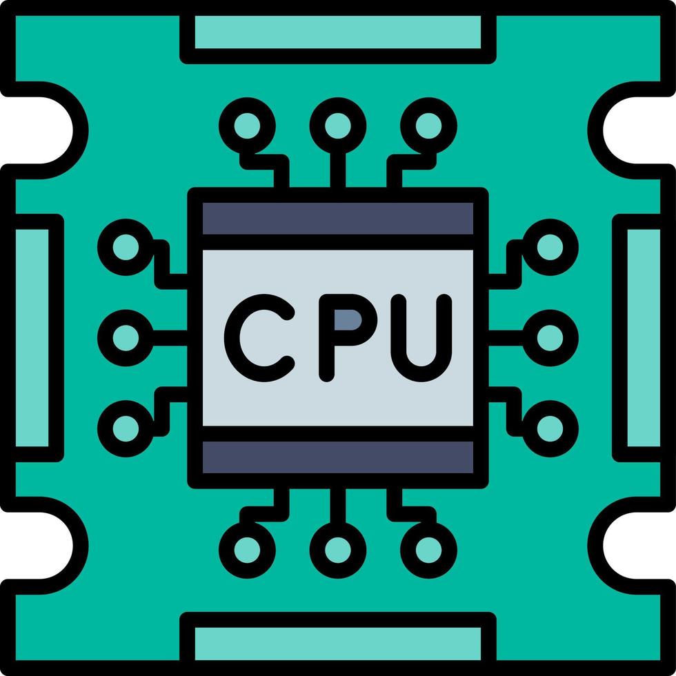 Processor Creative Icon Design vector