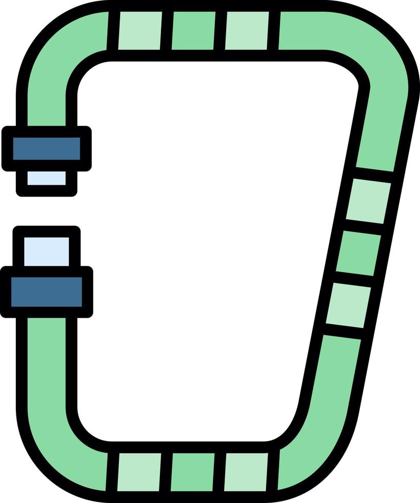 Carabiner Creative Icon Design vector