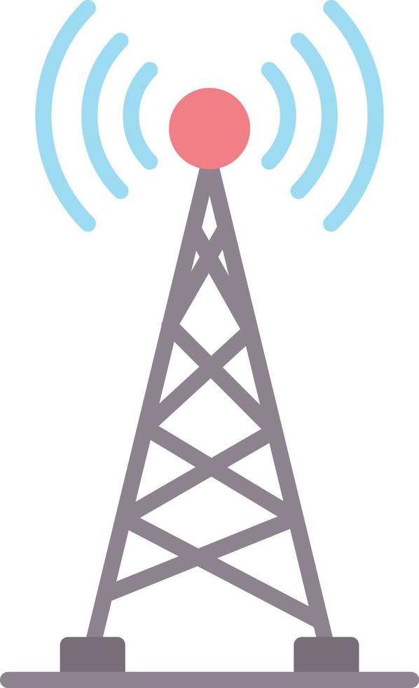 Radio Tower Creative Icon Design vector