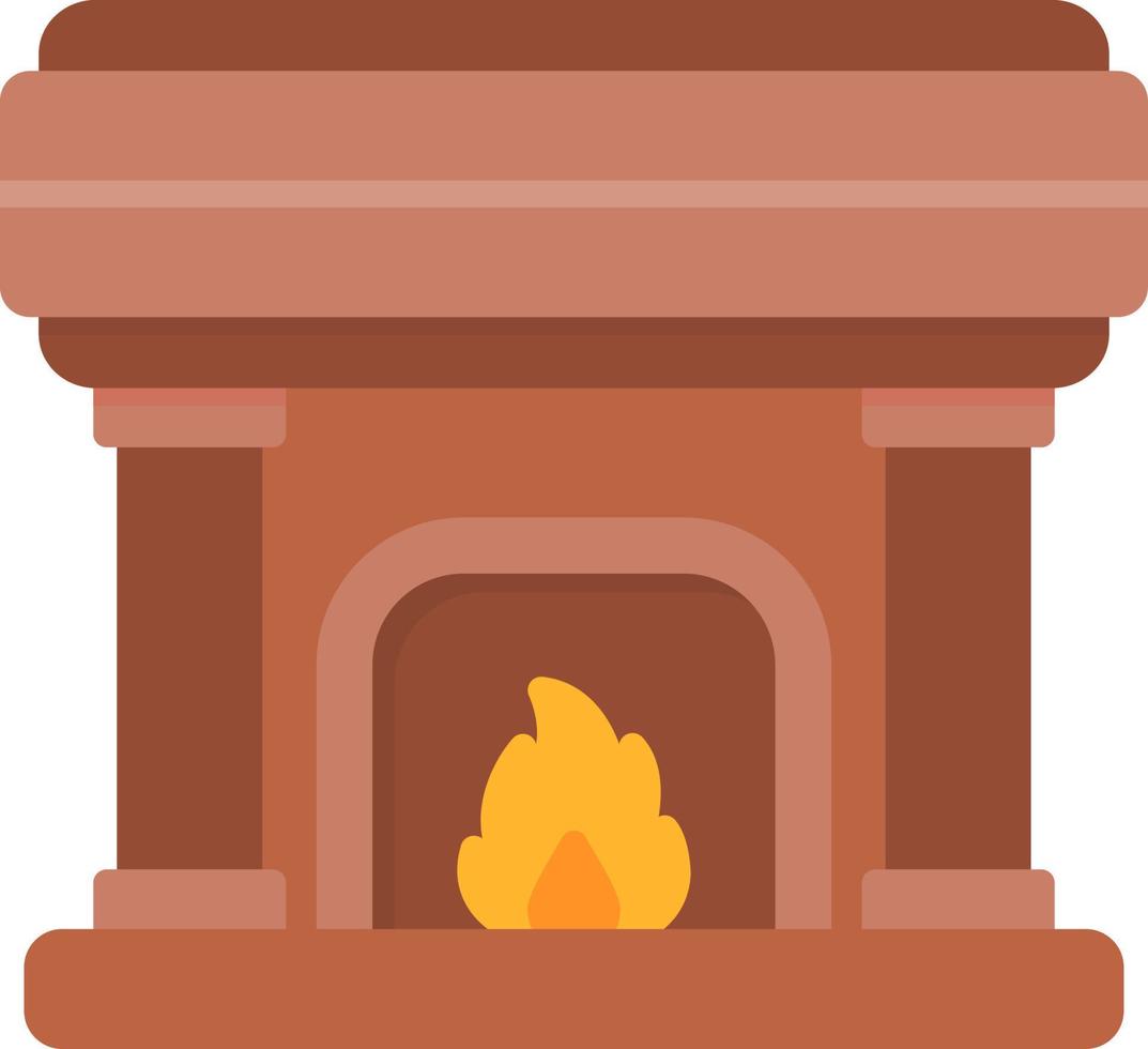 Fireplace Creative Icon Design vector