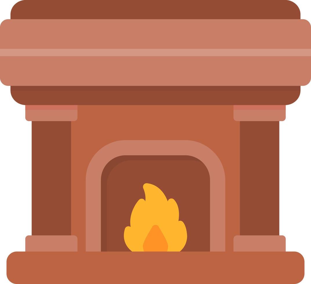 Fireplace Creative Icon Design vector