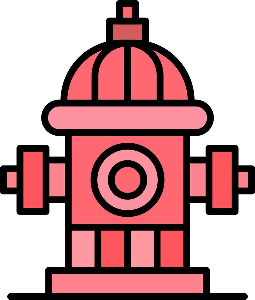 Fire Hydrant Creative Icon Design vector