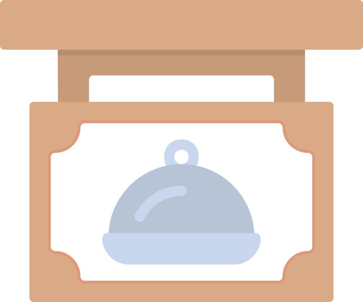 Restaurant Sign Board Creative Icon Design vector