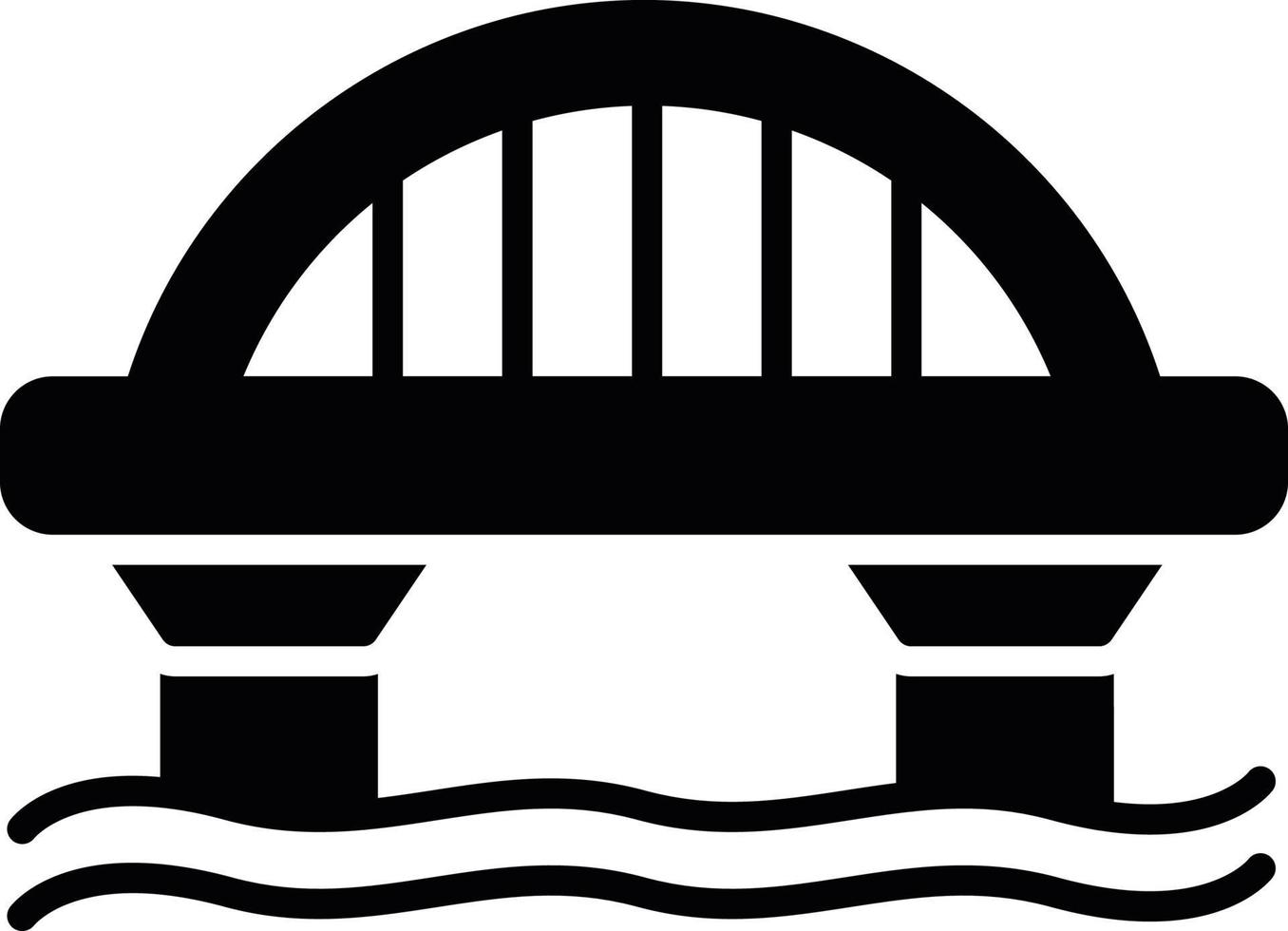 Bridge Creative Icon Design vector