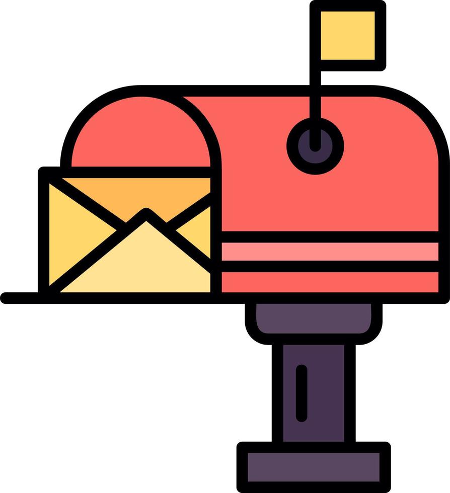 Mail Box Creative Icon Design vector