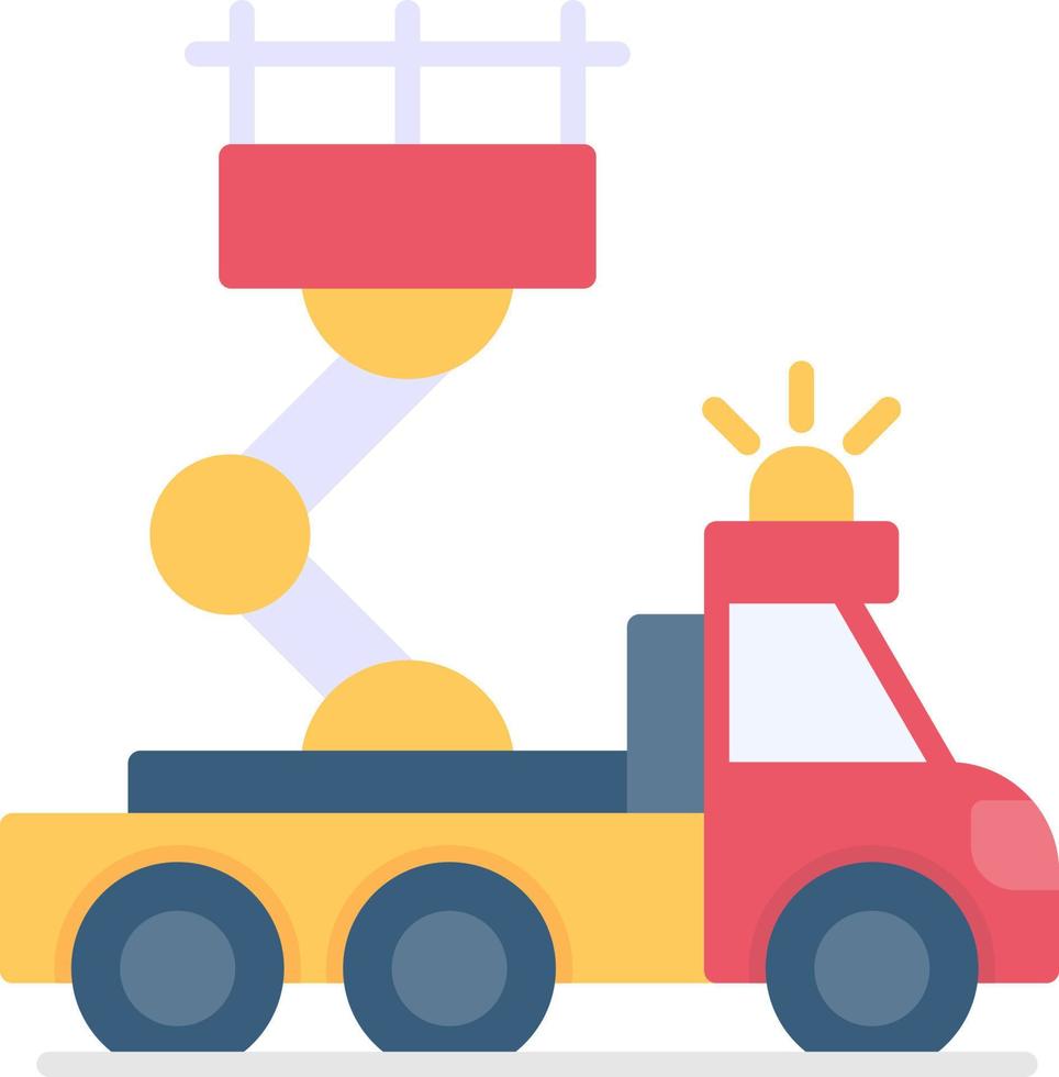 Ladder Truck Creative Icon Design vector