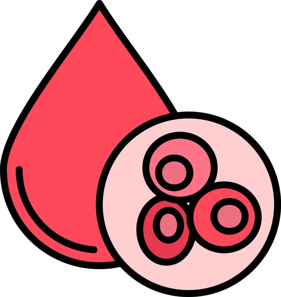 Blood Cell Creative Icon Design vector