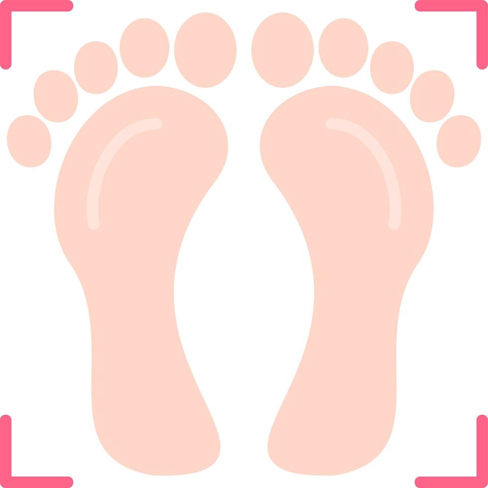 Foot Print Creative Icon Design vector