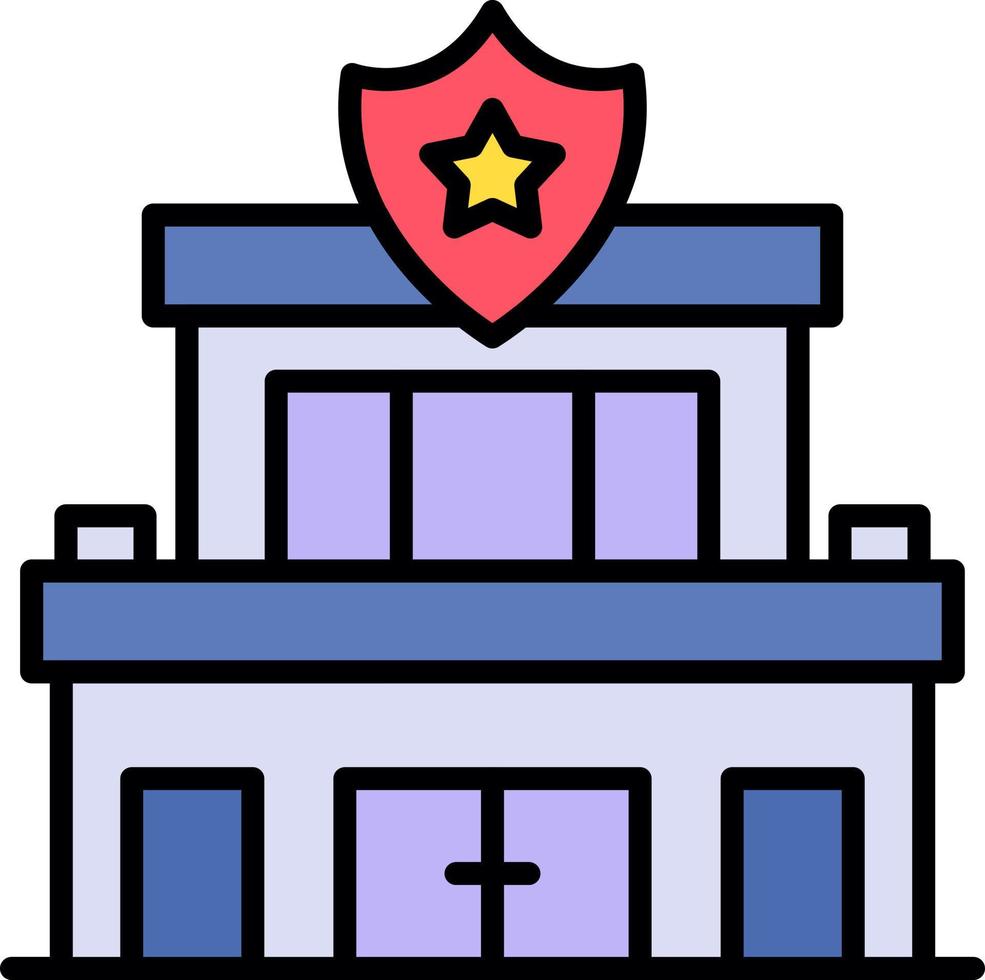 Police Station Creative Icon Design vector