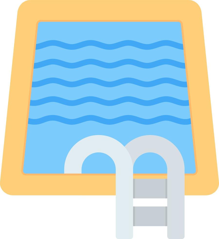 Swimming Pool Creative Icon Design vector