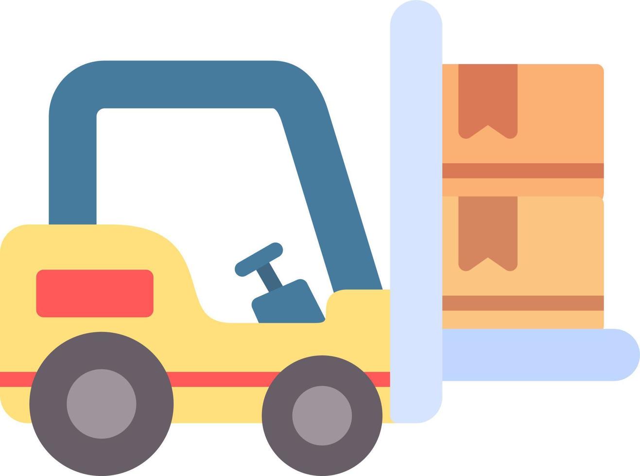 Forklift Creative Icon Design vector