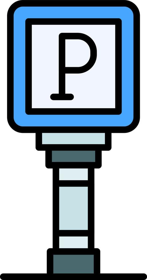 Parking Sign Creative Icon Design vector