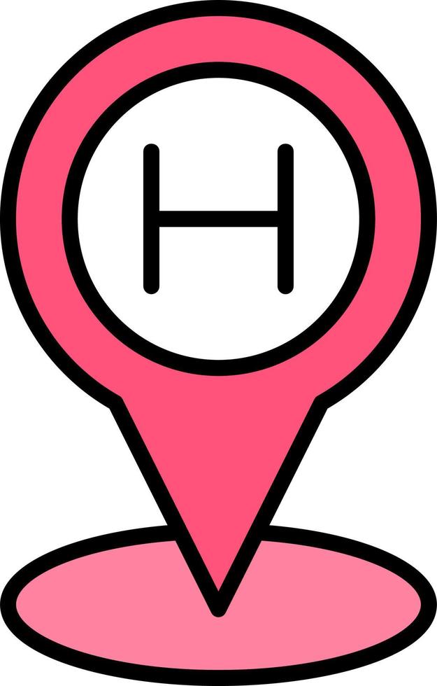 Helipad Creative Icon Design vector