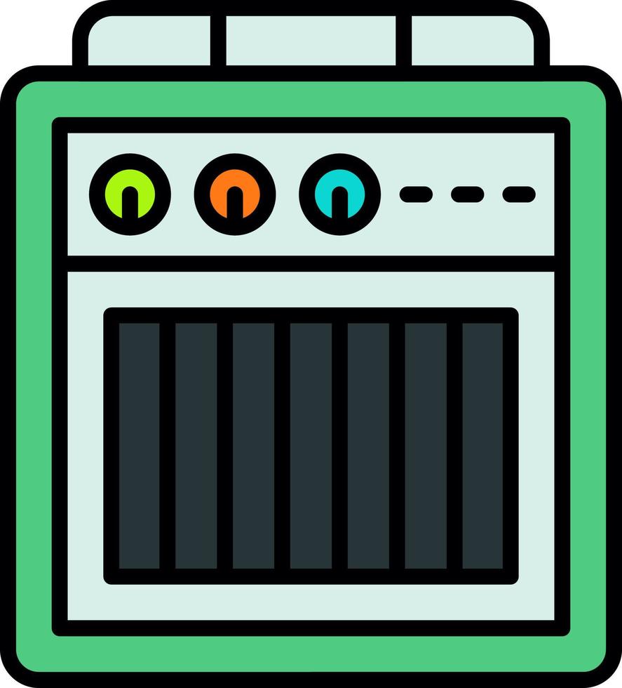 Amplifier Box Creative Icon Design vector