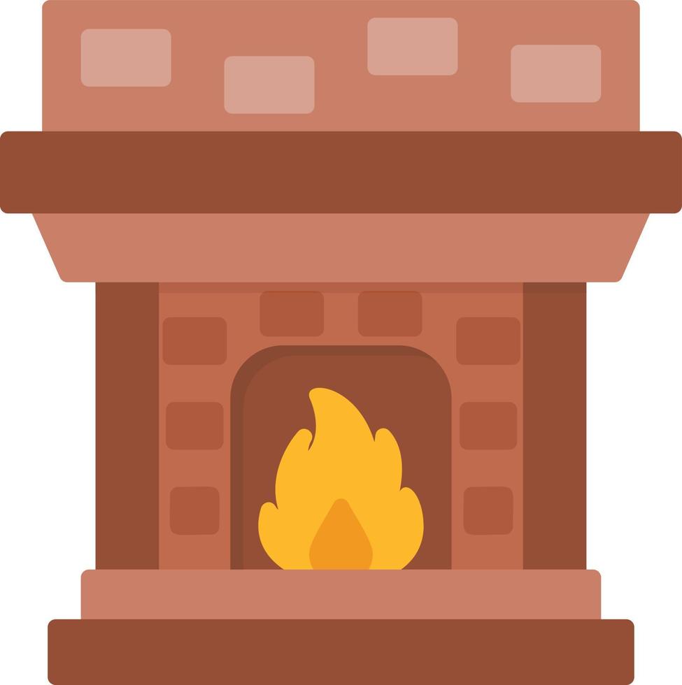 Fireplace Creative Icon Design vector