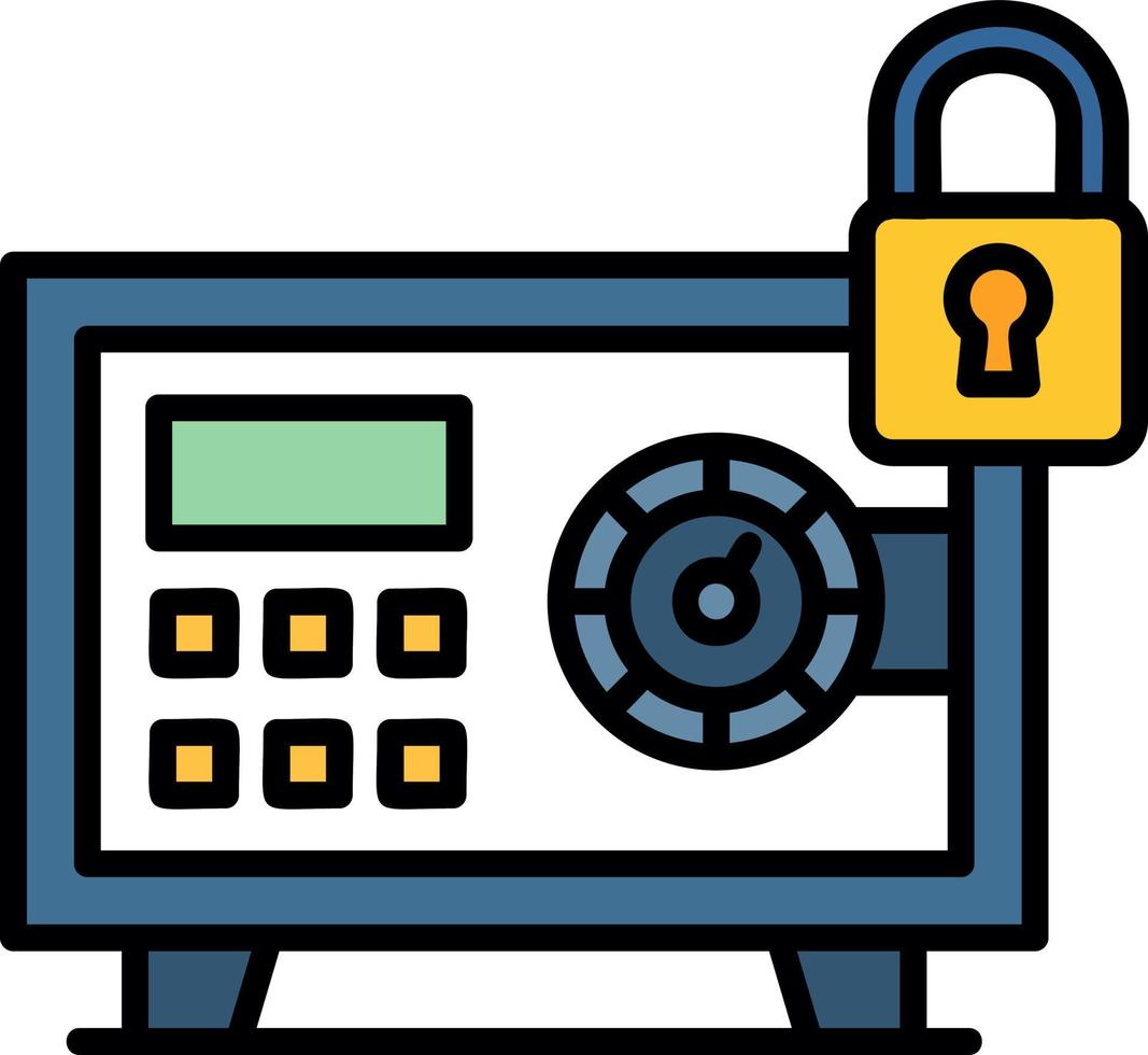 Safe Box Creative Icon Design vector