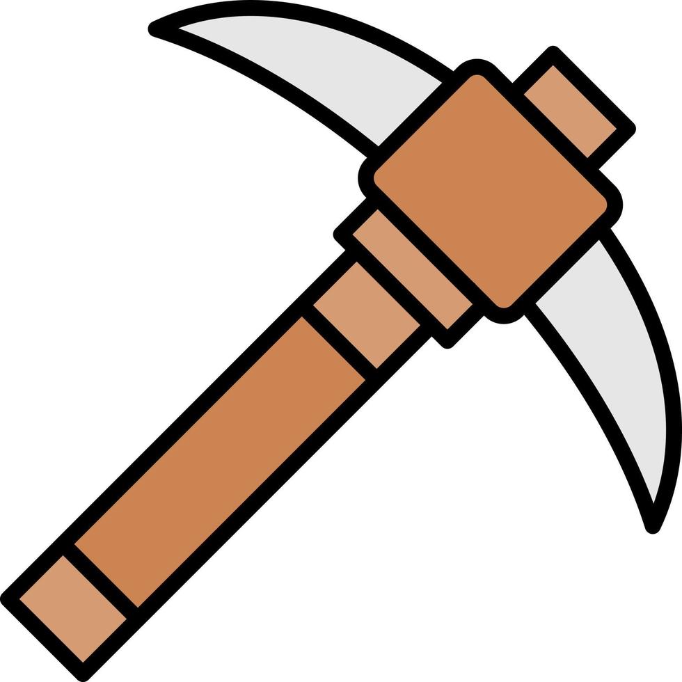 Pickaxe Creative Icon Design vector