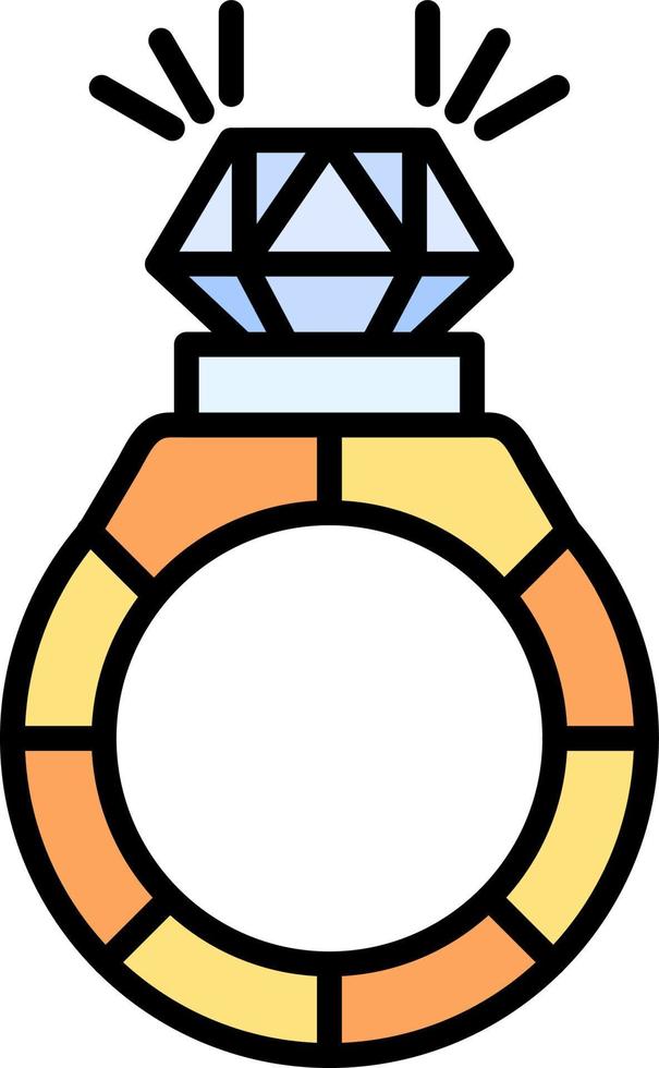 diseño de icono creativo de anillo vector