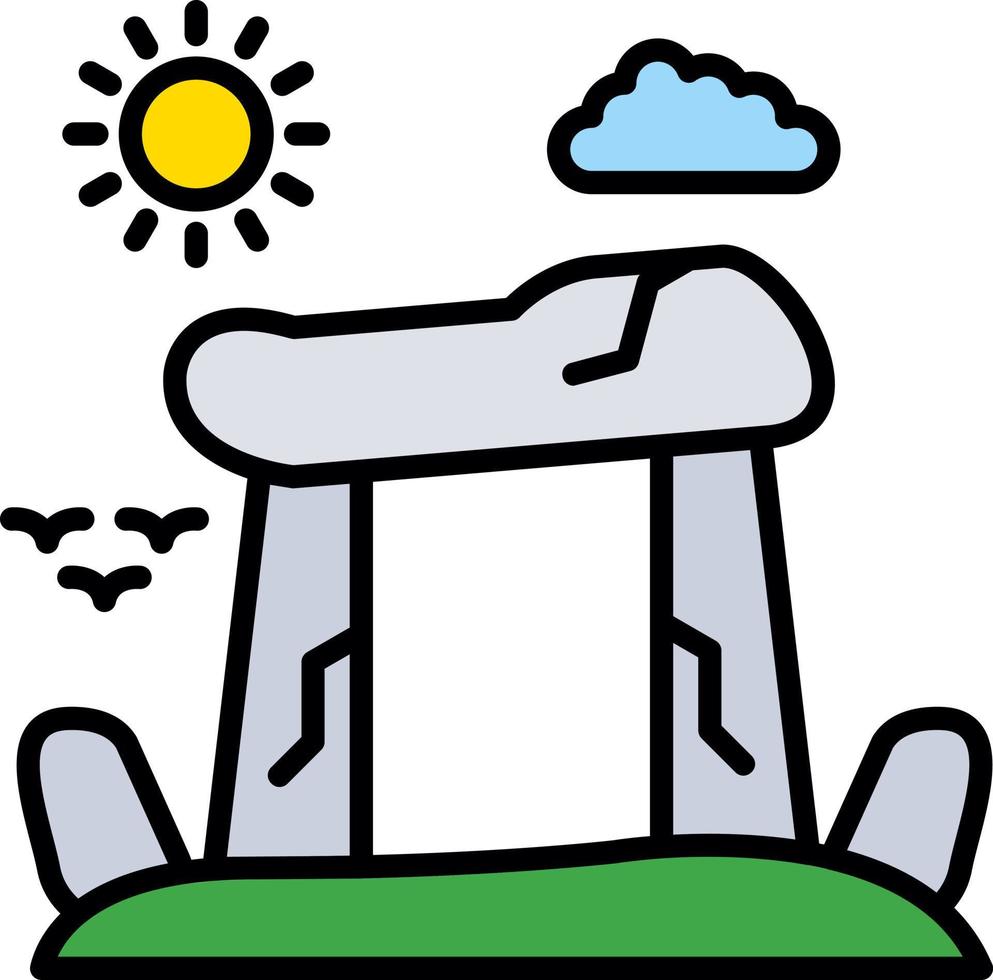 Stonehenge Creative Icon Design vector