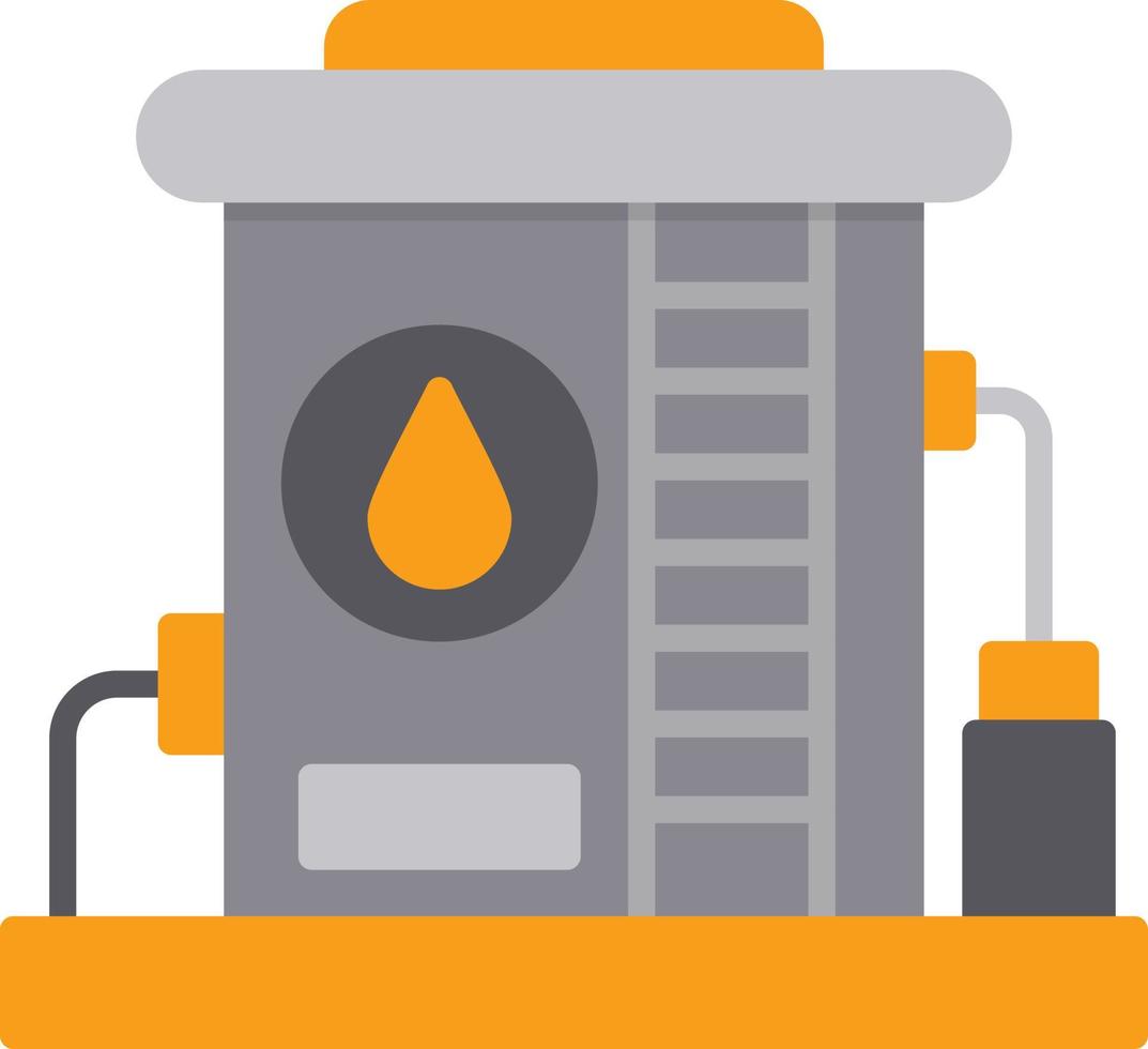 Oil Tank Creative Icon Design vector