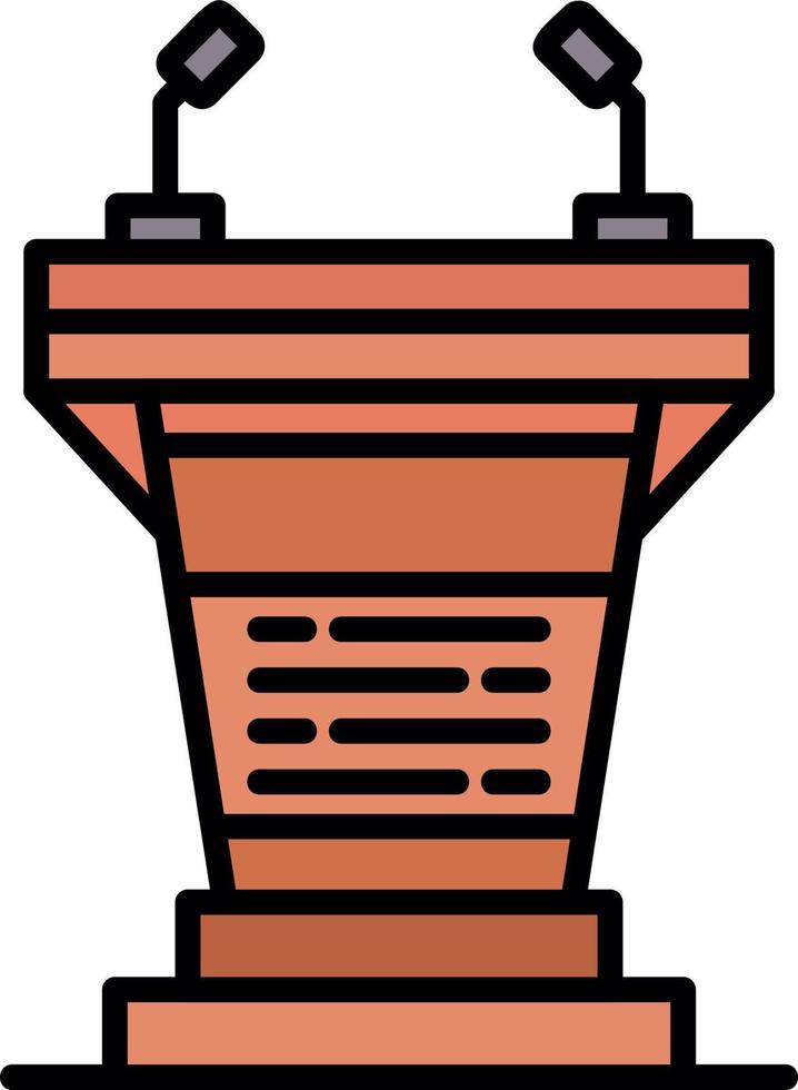 Podium Creative Icon Design vector