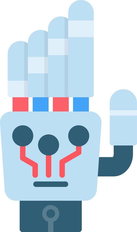 diseño de icono creativo de mano de robot vector