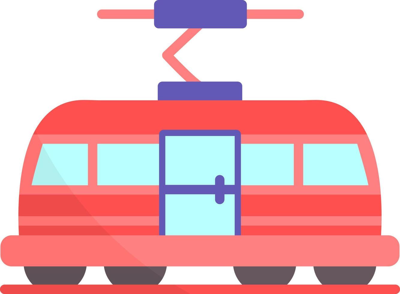 Tram Creative Icon Design vector