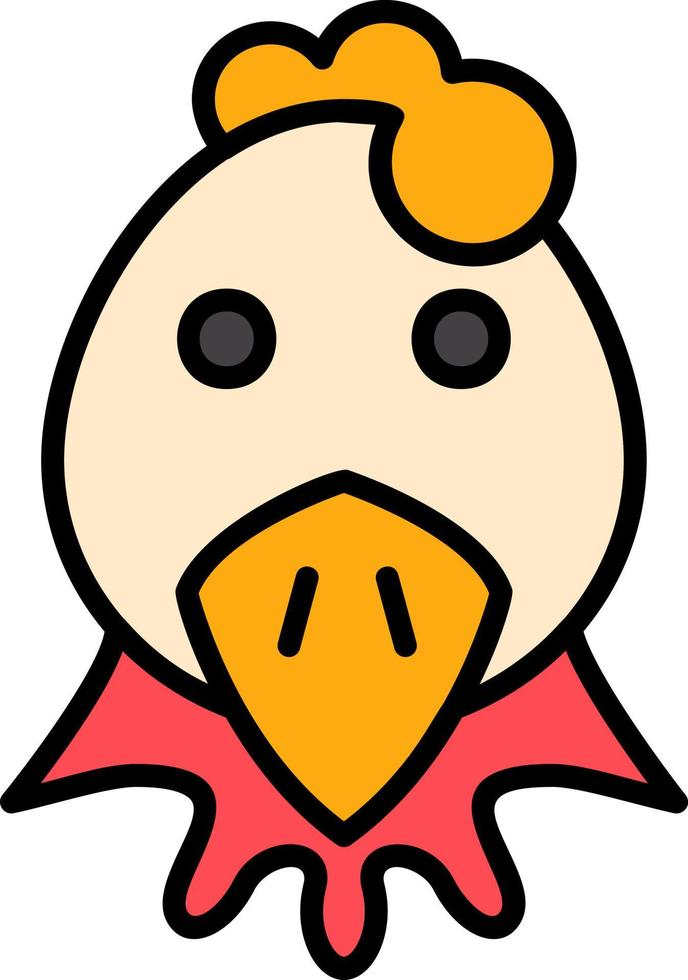 diseño de icono creativo de pollo vector