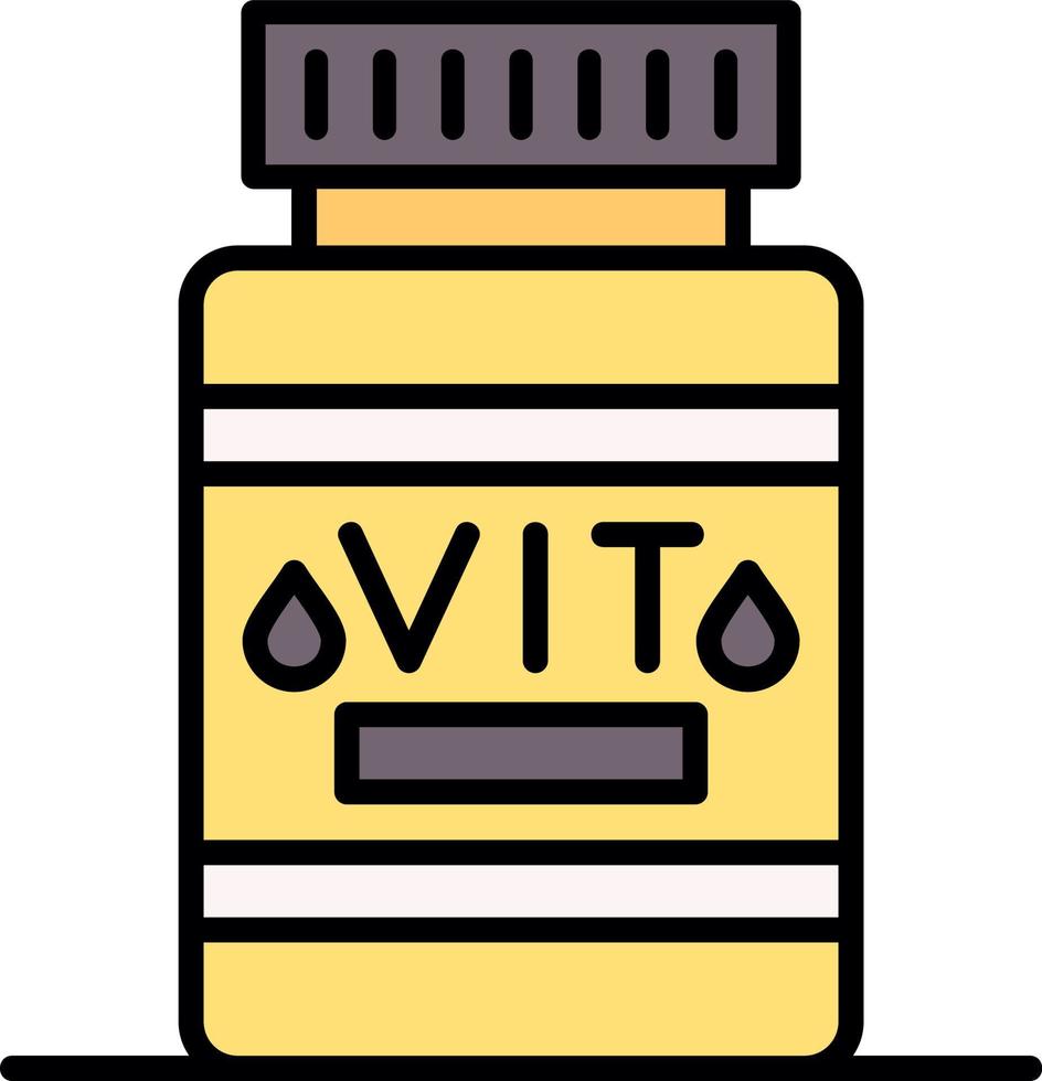 diseño de icono creativo de vitamina vector