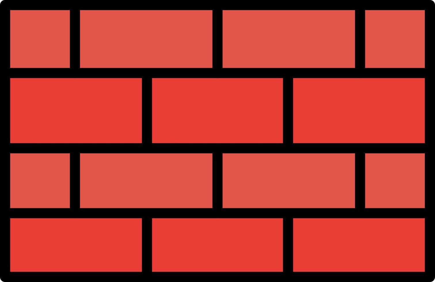 Brick Wall Creative Icon Design vector