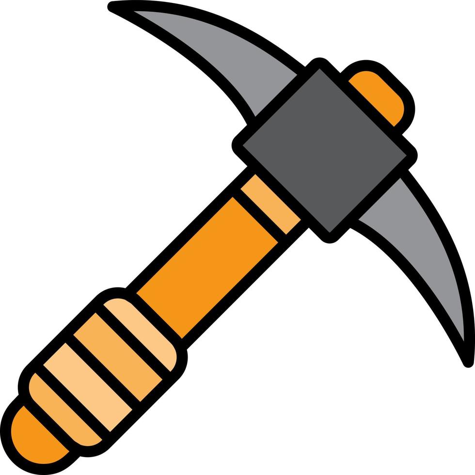 Pickaxe Creative Icon Design vector