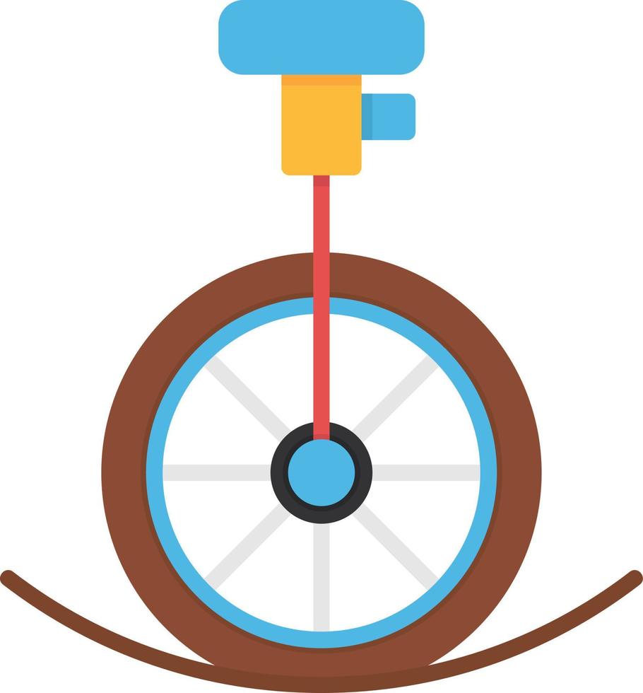 Unicycle Performance Creative Icon Design vector