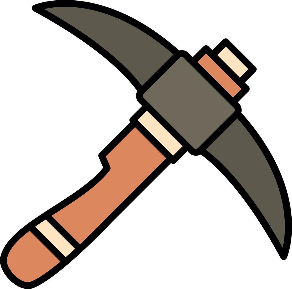 Pickaxe Creative Icon Design vector