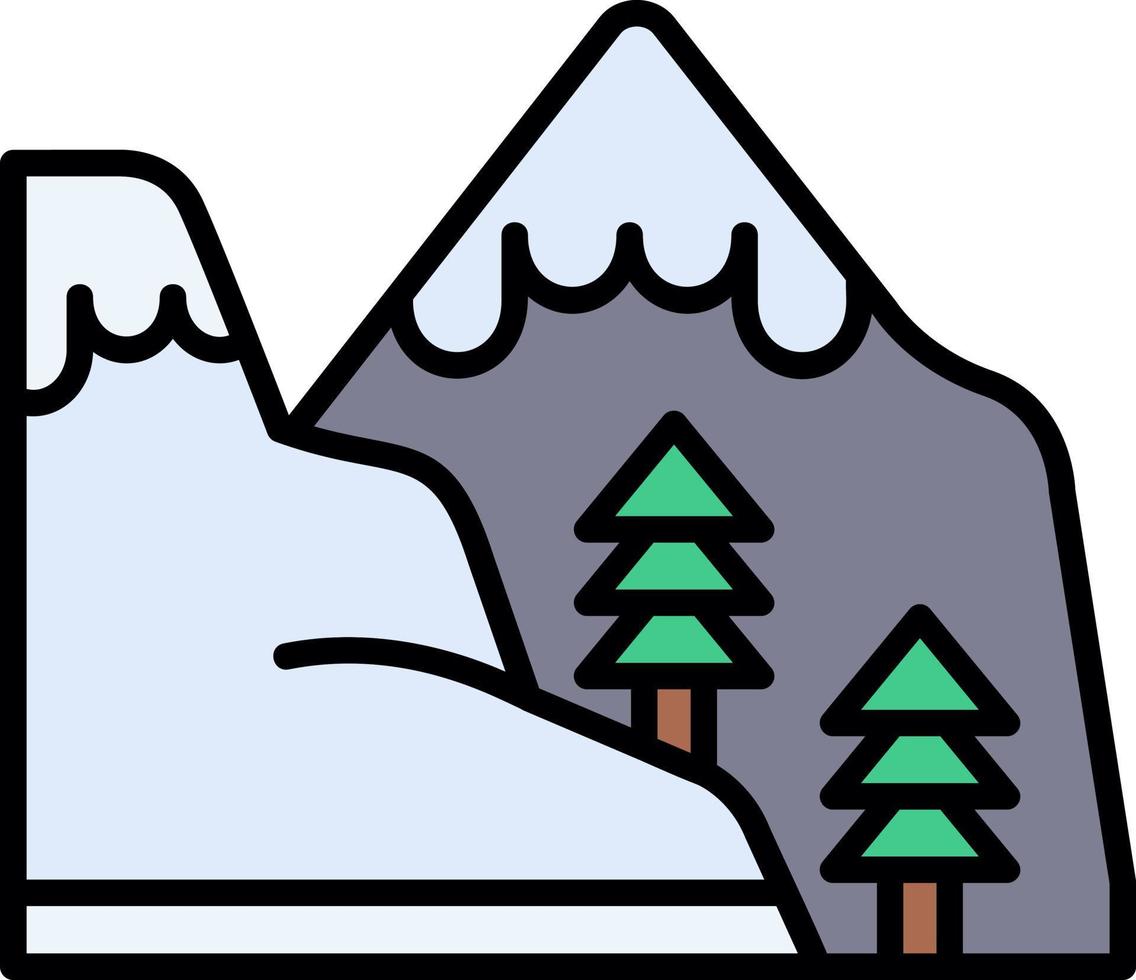 diseño de icono creativo de montaña vector