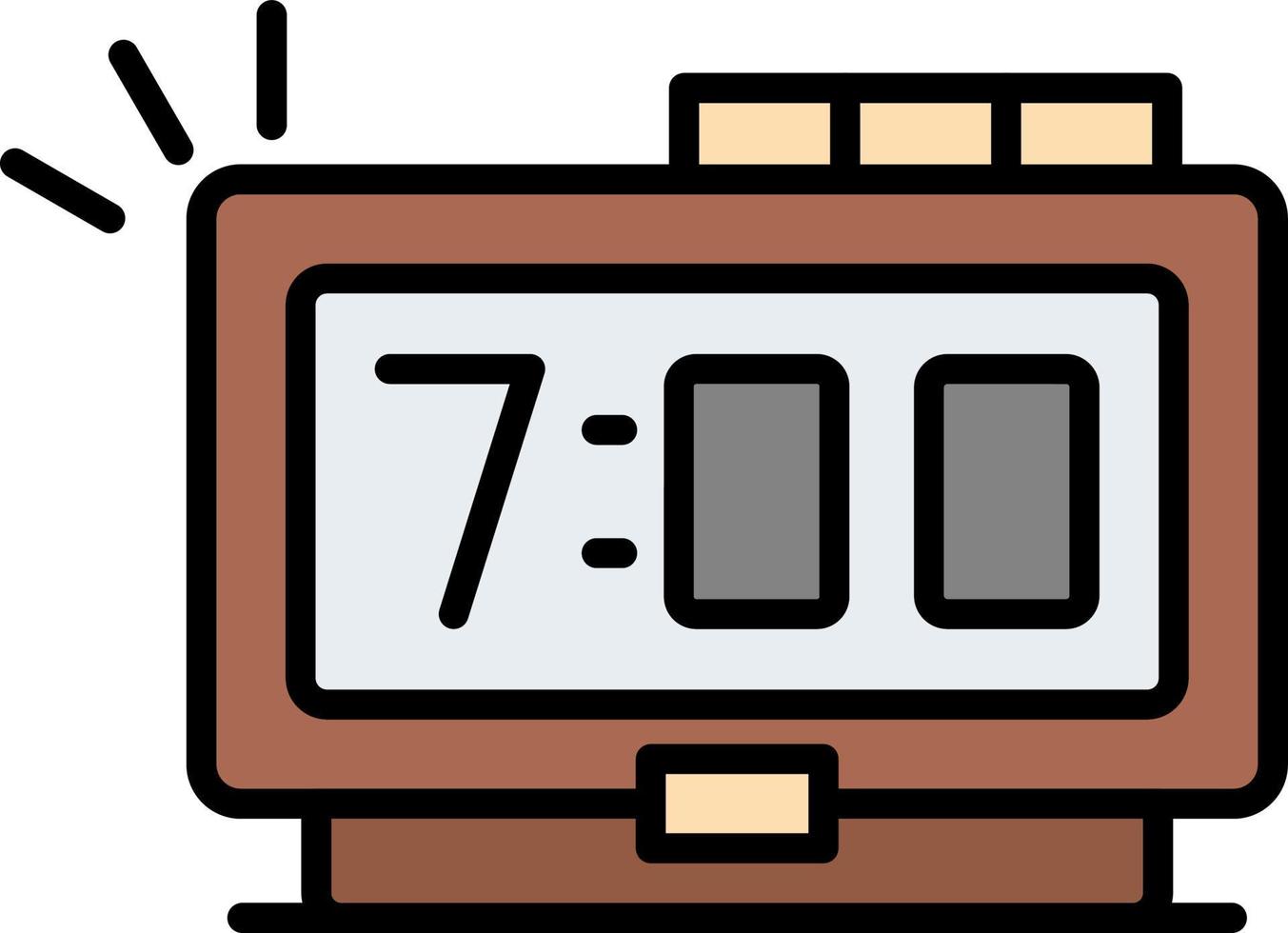 diseño de icono creativo de reloj digital vector