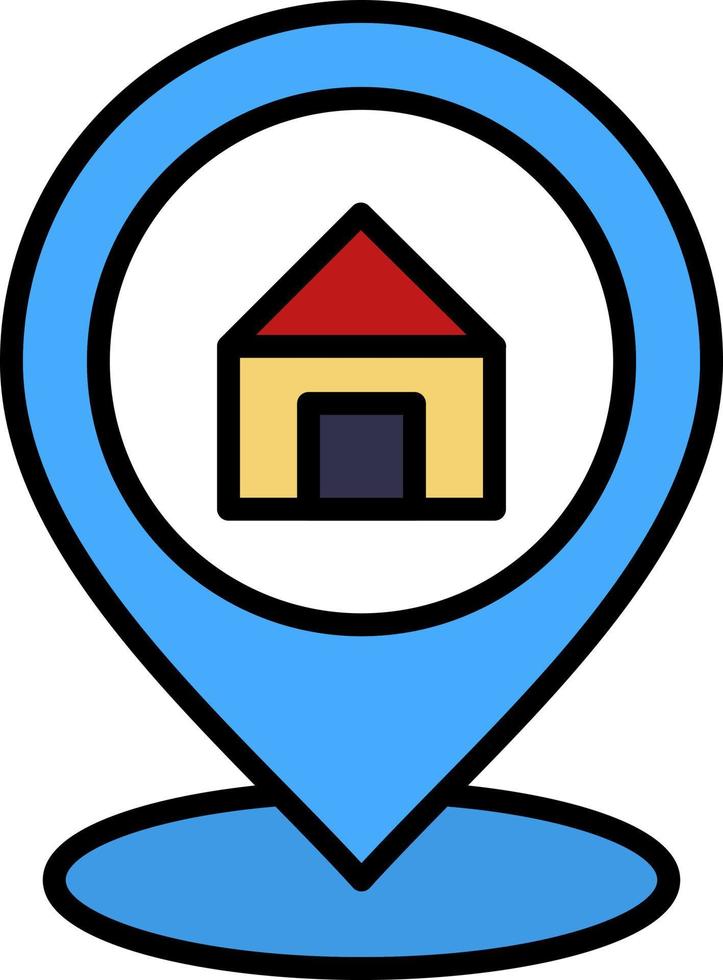 Property Location Creative Icon Design vector