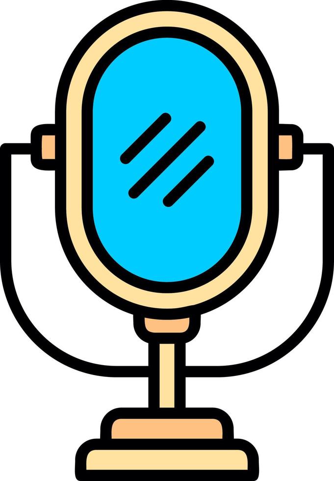 Mirror Creative Icon Design vector
