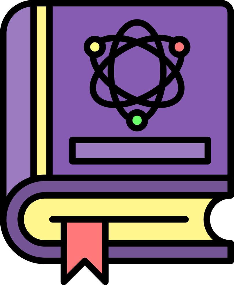 diseño de icono creativo de libro de ciencia vector